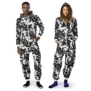 ARTHUR GEORGE Grey Tonal Camouflage Hooded Onesie